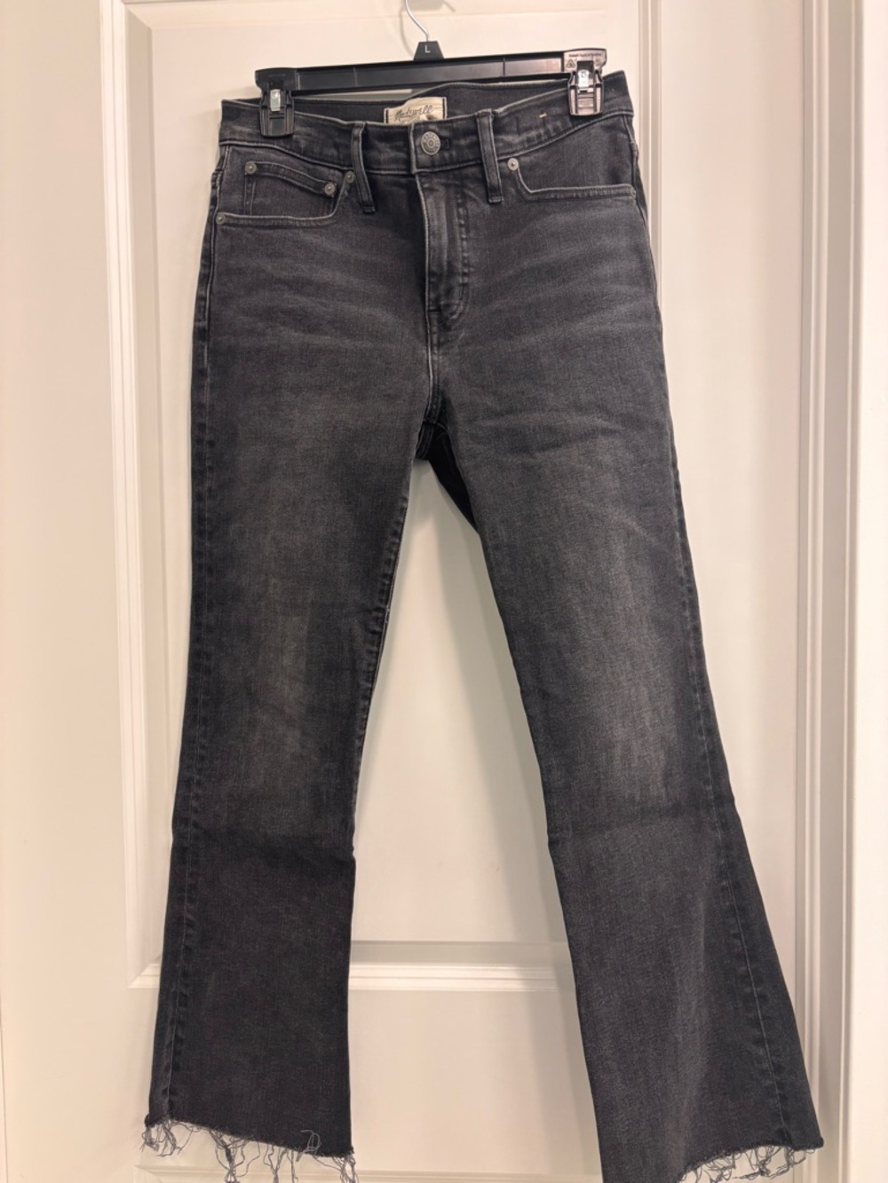 Madewell Women’s Kick Flare Washed Black Jeans